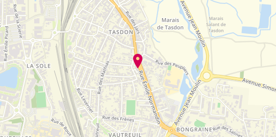Plan de Tasdon Pizza, 74 Rue Emile Normandin, 17000 La Rochelle