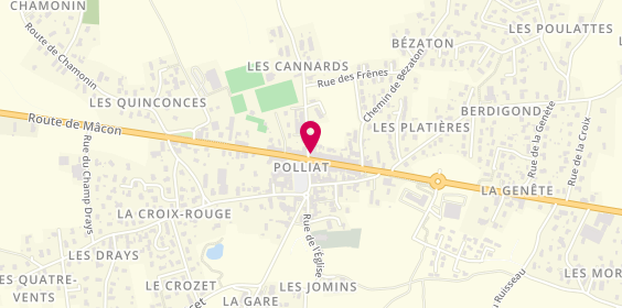 Plan de La verrière, 17 Route de Bourg en Bresse, 01310 Polliat