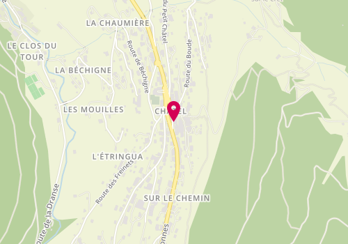 Plan de Le Fiacre, 32 Route du Centre, 74390 Châtel