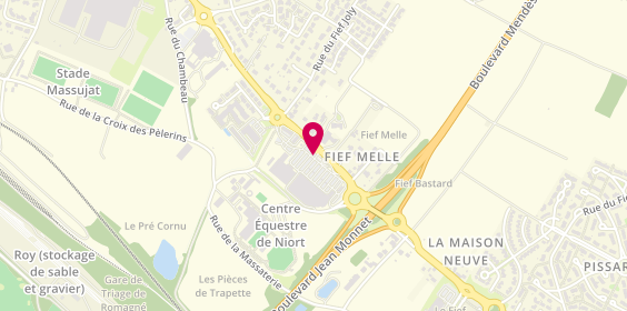 Plan de Pizza Mania, 358 Route d'Aiffres, 79000 Niort