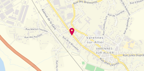 Plan de Pizza Parma, 17 Rue de Vouroux, 03150 Varennes-sur-Allier