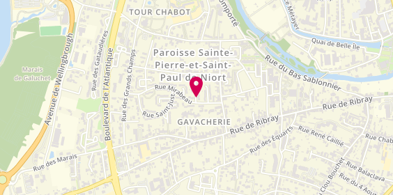 Plan de GAUDEFROY Sylvain, 11 Rue des Sansonnets, 79000 Niort