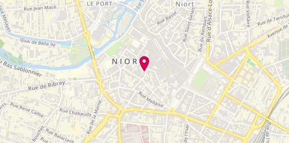 Plan de Restaurant la Dolce Vita, 46 Rue Saint-Jean, 79000 Niort