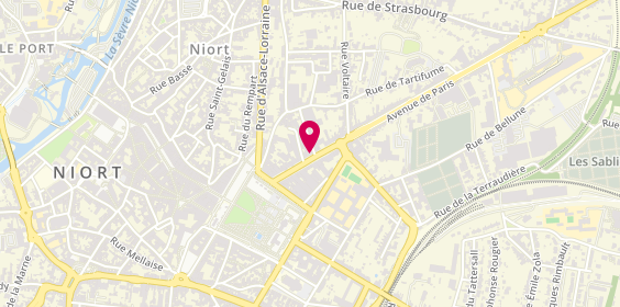 Plan de La Boîte A Pizza Niort, 25 avenue de Paris, 79000 Niort