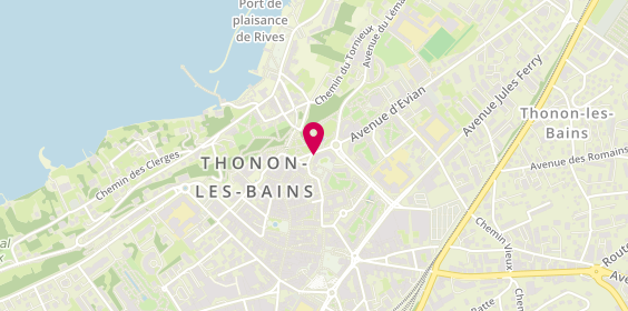 Plan de Bella Pizza, 1 Rue des Ursules, 74200 Thonon-les-Bains