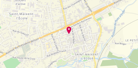 Plan de La Rose des Sables, 21 Rue Chalon, 79400 Saint-Maixent-l'École