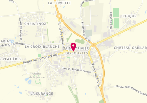 Plan de Pizza Casa, 154 Grande Rue, 01560 Saint-Trivier-de-Courtes