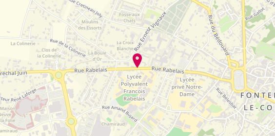 Plan de Mamie Pierrette Pizza / H Colleville, 42 Rue Rabelais, 85200 Fontenay-le-Comte