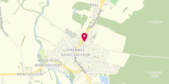 Plan de La Pizzeria Bressane, 410 Rue Centrale, 71480 Varennes-Saint-Sauveur