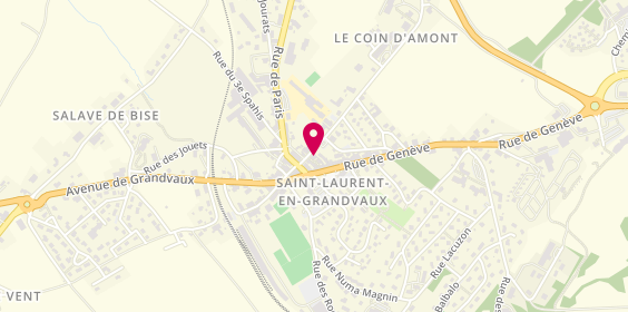 Plan de Pizzeria le coin d'Amont, 6 Rue du Coin d'Amont, 39150 Saint-Laurent-en-Grandvaux