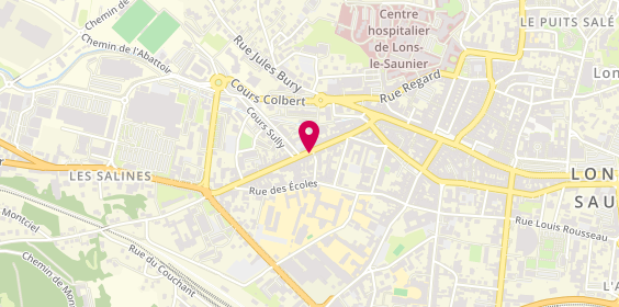 Plan de Sos Pizzas, 25 Rue des Salines, 39000 Lons-le-Saunier