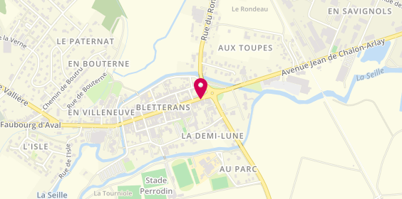 Plan de Deniz Pizza, 4 Rue Louis le Grand, 39140 Bletterans