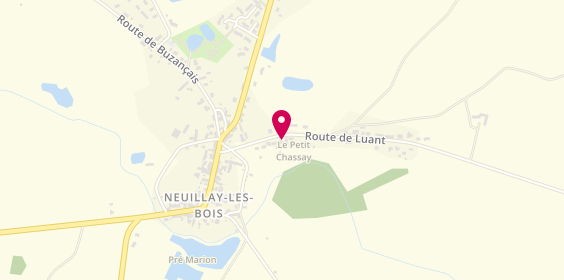 Plan de La Pizz'à Marie, 14 Route de Luant, 36500 Neuillay-les-Bois