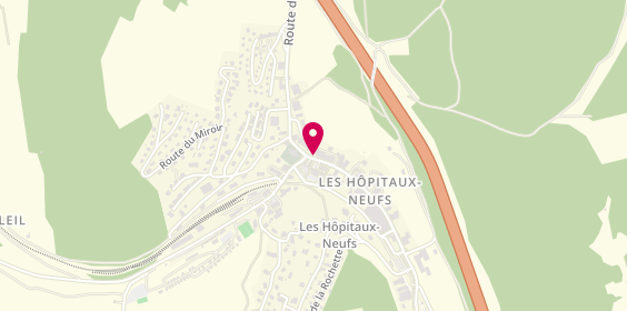 Plan de L'Edelweiss, 4 place de la Mairie, 25370 Les Hôpitaux-Neufs