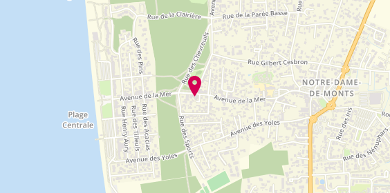 Plan de Le Bateau, 103 avenue de la Mer, 85690 Notre-Dame-de-Monts