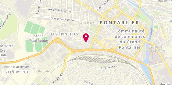 Plan de Piz' A Dom Pontarlier, 2 Rue Arthur Bourdin, 25300 Pontarlier