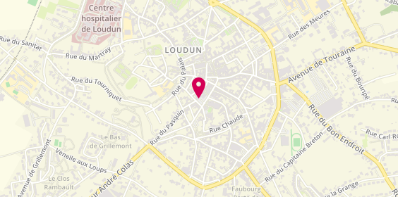 Plan de La Tour de Pizz, 12 place Sainte-Croix, 86200 Loudun