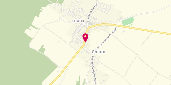 Plan de Chau Pizz, 15 place des Marronniers, 21700 Chaux
