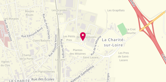 Plan de Le Kiosque à Pizzas, Rue des Plantes des Religieuses, 58400 La Charité-sur-Loire