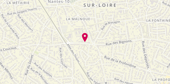 Plan de Pizz'Happy, 11 Rue de la Croix Bine, 44230 Saint-Sébastien-sur-Loire