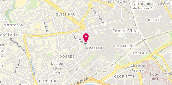 Plan de Pizzéria Agapè, 6 Rue Racine, 44000 Nantes