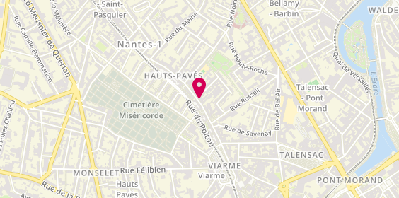 Plan de La Pizza, 32 Rue des Hauts Pavés, 44000 Nantes