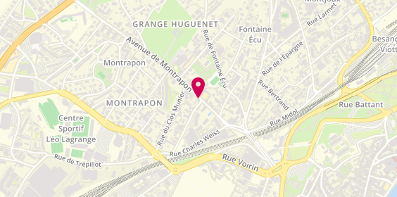 Plan de Pizza Montrapon, 9 avenue de Montrapon, 25000 Besançon