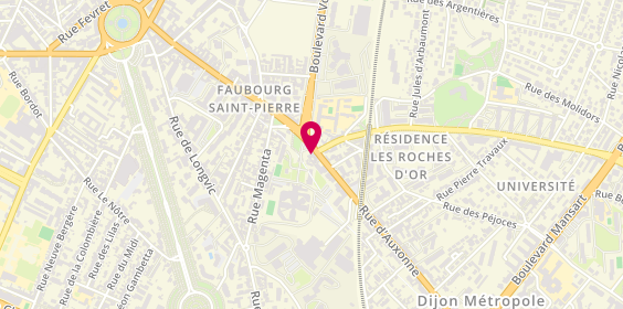 Plan de Domino's Pizza, 74 Rue d'Auxonne, 21000 Dijon