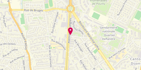 Plan de Staff Pizza, 22 avenue de Langres, 21000 Dijon
