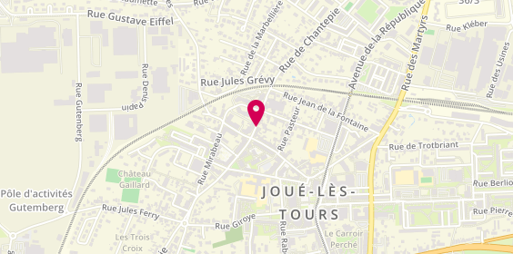Plan de Mille et Une Pizzas, 70 Rue Chantepie, 37300 Joué-lès-Tours