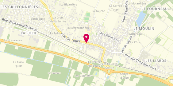 Plan de Saveurs Pizza, 59 Bis Rue de Tours, 37270 Saint-Martin-le-Beau