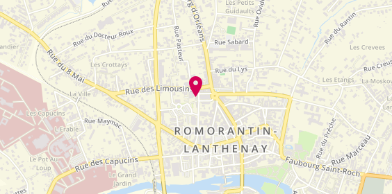 Plan de Nuccio Pizza, 24 Mail de l'Hôtel Dieu, 41200 Romorantin-Lanthenay