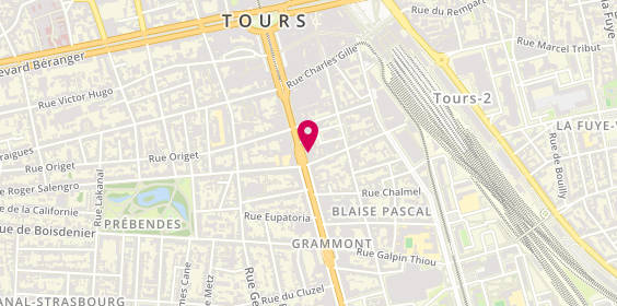Plan de Pizza Hut, 36 Ter avenue de Grammont, 37000 Tours