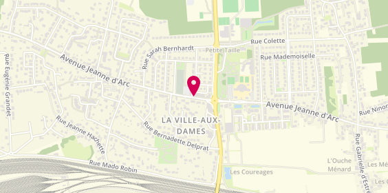 Plan de La Case à Pizza, 89 avenue Jeanne d'Arc, 37700 La Ville-aux-Dames