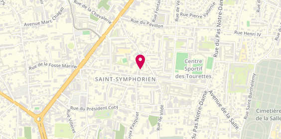 Plan de Saveurs Pizza, 79 Rue Croix Pasquier, 37100 Tours