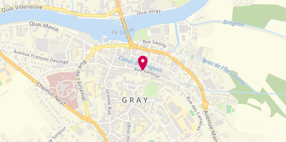 Plan de Restaurant Géant de Gray, 40 Rue Vanoise, 70100 Gray
