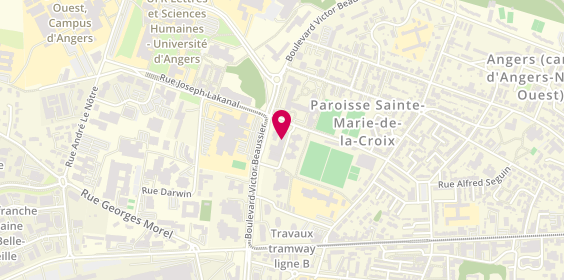 Plan de L'Espace Beaussier, 41 Rue de la Lande, 49000 Angers