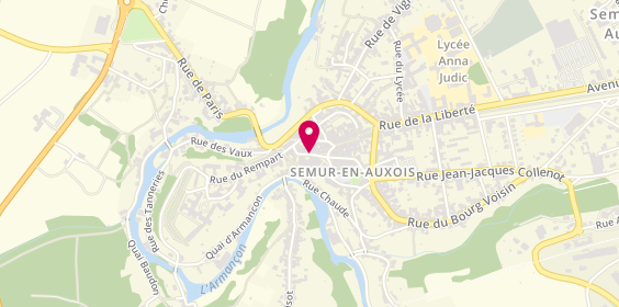 Plan de Restaurant Entr'Act, 4 Rue Févret, 21140 Semur-en-Auxois