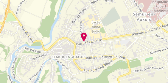 Plan de Le Sagittaire, 15 Rue de la Liberté, 21140 Semur-en-Auxois