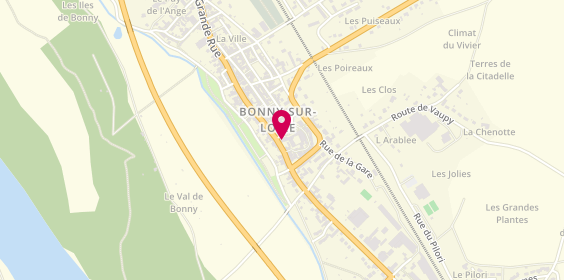Plan de Chez Arthur, 15 place Beaupin Lagier, 45420 Bonny-sur-Loire