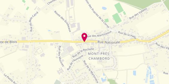Plan de Mont Pizza'yolo, 4 place de l'Église, 41250 Mont-près-Chambord