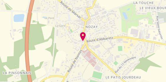 Plan de Chez Pauline Pizzas, 51 Rue Alexis Létourneau Place Saint Nicolas, 44170 Nozay