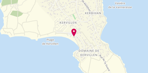 Plan de Beach Pizz, 56 Rue de Kervillen, 56470 La Trinité-sur-Mer
