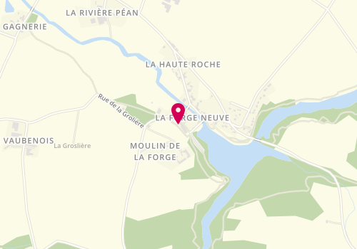 Plan de Les Forges, 3 Rue de la Halle du Fourneau, 44520 Moisdon-la-Rivière