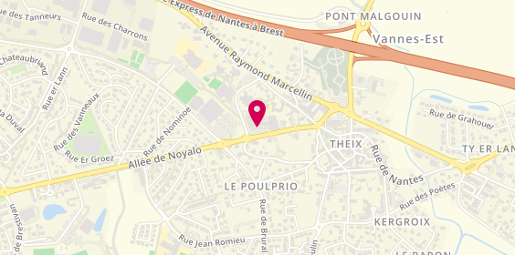 Plan de Pizza Rhuys Theix Noyalo, Rue des Sports, 56450 Theix-Noyalo