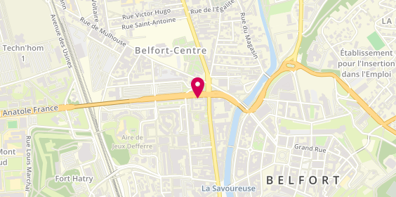 Plan de Macadam Pizza Belfort, 3 Boulevard Mar Joffre, 90000 Belfort