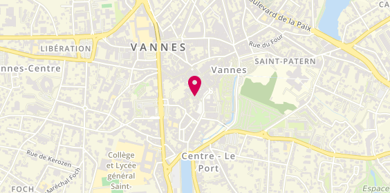 Plan de Restaurant la Villa Valencia, 3 Rue Bienheureux Pierre René Rogues, 56000 Vannes