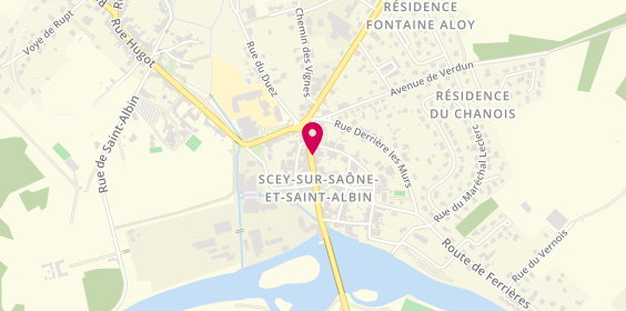 Plan de COURVOISIER Anthony, Commerce 0 17 Rue Armand Paulmard, 70360 Scey-sur-Saône-et-Saint-Albin
