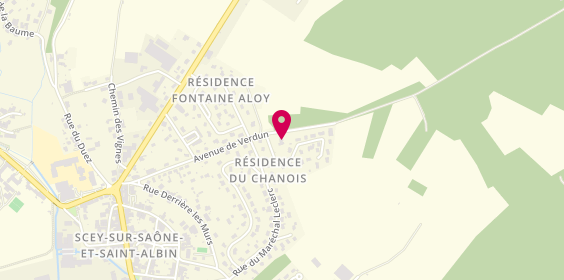 Plan de Le Chanois, 26 avenue de Verdun, 70360 Scey-sur-Saône-et-Saint-Albin