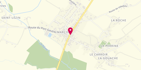 Plan de Le P'tit Tacot, 36 Route du Val de Loir, 72340 Marçon